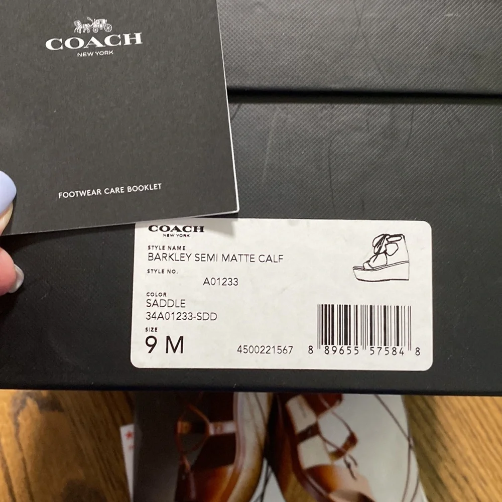 Brand new Coach Barkley semi matte calf in Saddle - Picture 3 of 8